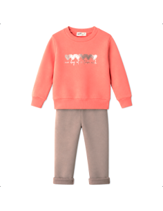 NEK KIDSWEAR Παιδικό Σετ Φόρμα 2τμχ  Κοραλί