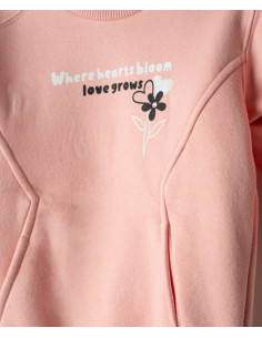 NEK KIDSWEAR Παιδικό Σετ Φόρμα 2τμχ  Ροζ 2