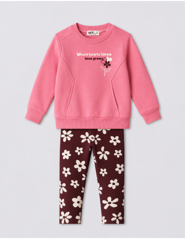 NEK KIDSWEAR Παιδικό Σετ Φόρμα 2τμχ Φούξια