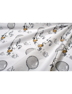 DIM Σετ Σεντόνια Floating Bunny 715 120X160 Grey 2