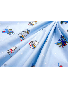 DIM Σετ Σεντόνια Bear's Playtime 591 120X160 Sky Blue 2