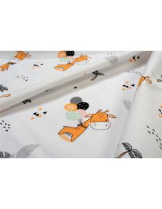 DIM Σετ Σεντόνια Giraffe 599 120X160 White-Orange 2