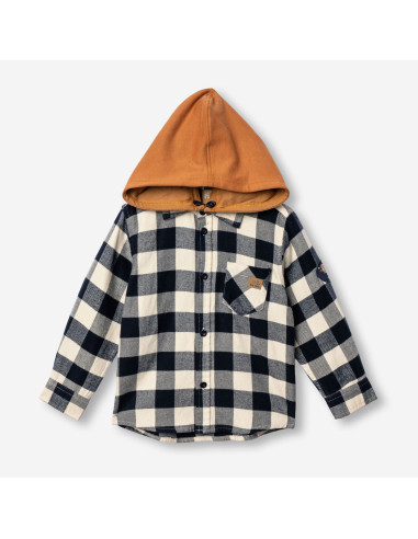 FUNKY FOR BABY Παιδικό Πουκάμισο Καρρώ Μπλε