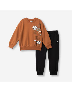 FUNKY FOR BABY Παιδικό Σετ Φόρμα 2τμχ Καφέ