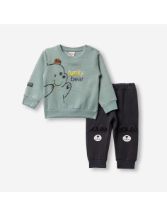 FUNKY FOR BABY Βρεφικό Σετ Φόρμα 2τμχ Βεραμάν