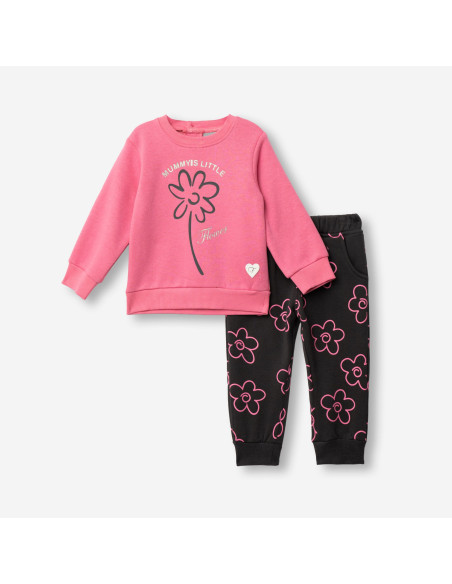 FUNKY FOR BABY Βρεφικό Σετ Φόρμα 2τμχ Φούξια