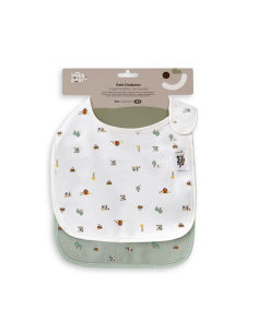 INTERBABY Flowers Σαλιάρες Αδιάβροχες Bamboo Velcro Σετ... 2