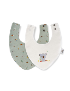 INTERBABY Σαλιάρες Bandana Bamboo 2τμχ Granja Koala Green... 2