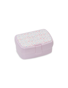 INTERBABY Lunch Box Με Αφαιρούμενο Διαχωριστικό Flowers Pink