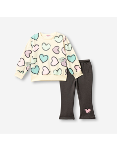 FUNKY FOR BABY Παιδικό Σετ Φόρμα 2τμχ Εκρού