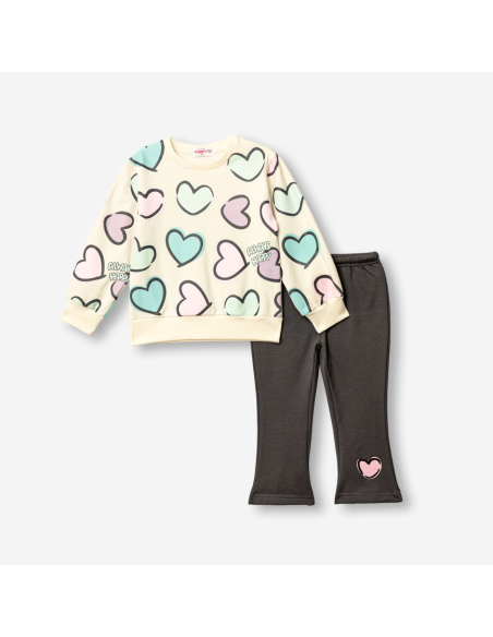 FUNKY FOR BABY Παιδικό Σετ Φόρμα 2τμχ Εκρού