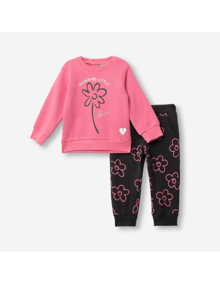FUNKY FOR BABY Βρεφικό Σετ Φόρμα 2τμχ Φούξια