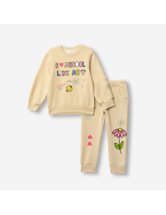 FUNKY FOR BABY Παιδικό Σετ Φόρμα 2τμχ Μπεζ