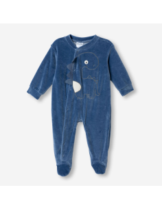 FUNKY FOR BABY Βρεφικό Φορμάκι Βελουτέ Μπλε