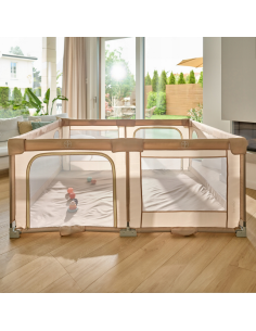 Lionelo Florence XL Easy Fold Πάρκο 180X200cm Grey Stone 2