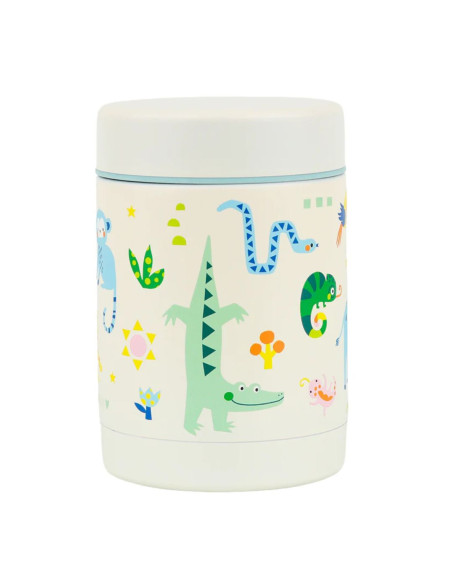 A Little Lovely Company Θερμός Φαγητού 300ml Jungle