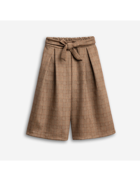 FUNKY FOR BABY Παιδικό Παντελόνι Ζιπ Κιλότ Καφέ
