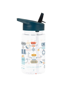 A Little Lovely Company Παγούρι 450ml Robots 2
