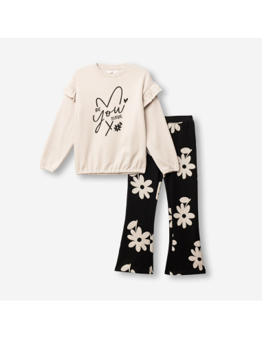 FUNKY FOR BABY Παιδικό Σετ Παντελόνα 2τμχ Μπεζ