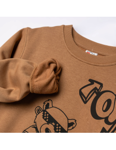 FUNKY FOR BABY Παιδικό Σετ Φόρμα 2τμχ Καφέ 2