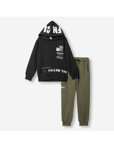 FUNKY FOR BABY Παιδικό Σετ Φόρμα 2τμχ Μαύρο