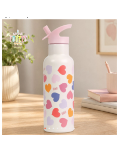 A Little Lovely Company Παγούρι Θερμό 500ml Hearts 2