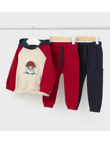 MAYORAL Βρεφικό Σετ Φόρμα 3τμχ Κόκκινο