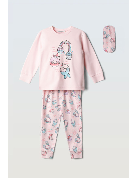 EBITA FASHION Παιδικό Σετ Πυτζάμα 2τμχ Ροζ