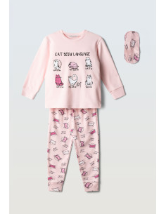EBITA FASHION Παιδικό Σετ Πυτζάμα 2τμχ Ροζ