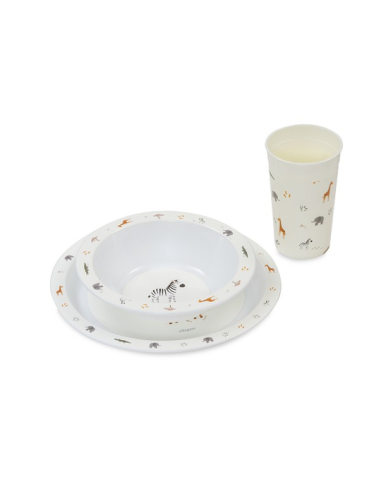 INTERBABY Παιδικό Σετ Φαγητού 3τμχ Savanna 6m+...