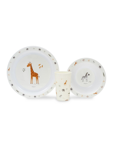 INTERBABY Παιδικό Σετ Φαγητού 3τμχ Savanna 6m+...