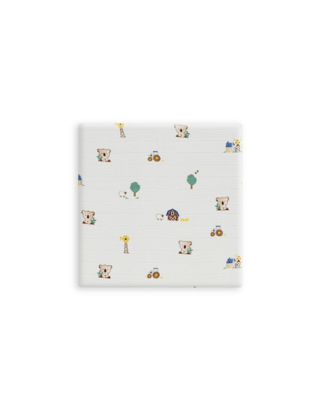 INTERBABY Πάνες Αγκαλιάς 80x80 Σετ 3 τμχ Granja Koala Green