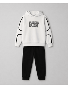 NEK KIDSWEAR Παιδικό Σετ Φόρμα 2τμχ Λευκό