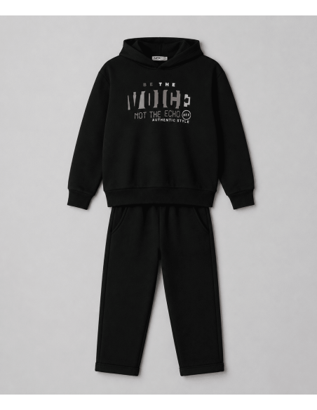 NEK KIDSWEAR Παιδικό Σετ Φόρμα 2τμχ Μαύρο