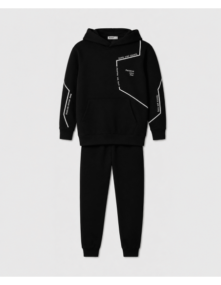 NEK KIDSWEAR Παιδικό Σετ Φόρμα 2τμχ Μαύρο