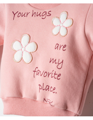 NEK KIDSWEAR Βρεφικό Σετ Φόρμα 2τμχ  Ροζ