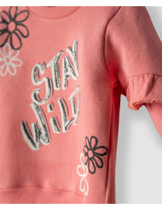 NEK KIDSWEAR Παιδικό Σετ Κολάν 2τμχ Κοραλί 2