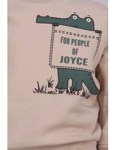 JOYCE Παιδικό Σετ Φόρμα 2τμχ Μπεζ 2