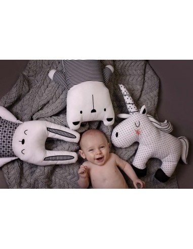 BIZZI GROWIN Μαξιλάρι Little Dreamer Monochrome Unicorn