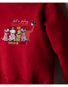 NEK KIDSWEAR Παιδικό Σετ Φόρμα 2τμχ Κόκκινο 2