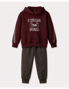 NEK KIDSWEAR Παιδικό Σετ Φόρμα 2τμχ Μπορντό