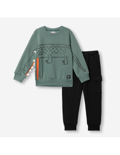 FUNKY FOR BABY Παιδικό Σετ Φόρμα 2τμχ Βεραμάν