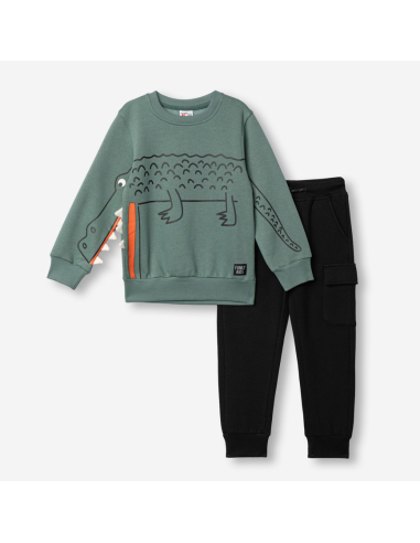 FUNKY FOR BABY Παιδικό Σετ Φόρμα 2τμχ Βεραμάν