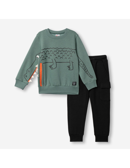 FUNKY FOR BABY Παιδικό Σετ Φόρμα 2τμχ Βεραμάν