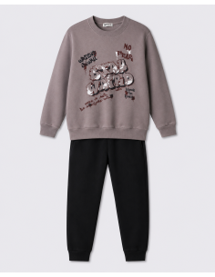 NEK KIDSWEAR Παιδικό Σετ Φόρμα 2τμχ Γκρι