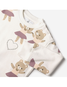 FUNKY FOR BABY Βρεφικό Σετ Κολάν 2τμχ Εκρού 2