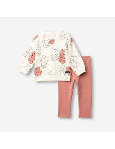 FUNKY FOR BABY Βρεφικό Σετ Κολάν 2τμχ Cream