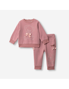 FUNKY FOR BABY Βρεφικό Σετ Φόρμα 2τμχ Σάπιο Μήλο