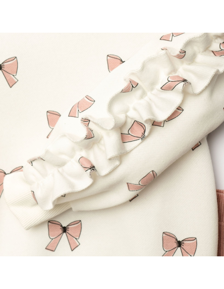 FUNKY FOR BABY Παιδικό Σετ Παντελόνα 2τμχ Εκρού
