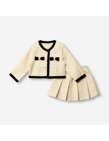 FUNKY FOR BABY Παιδικό Σετ Φούστα 2τμχ Μπεζ